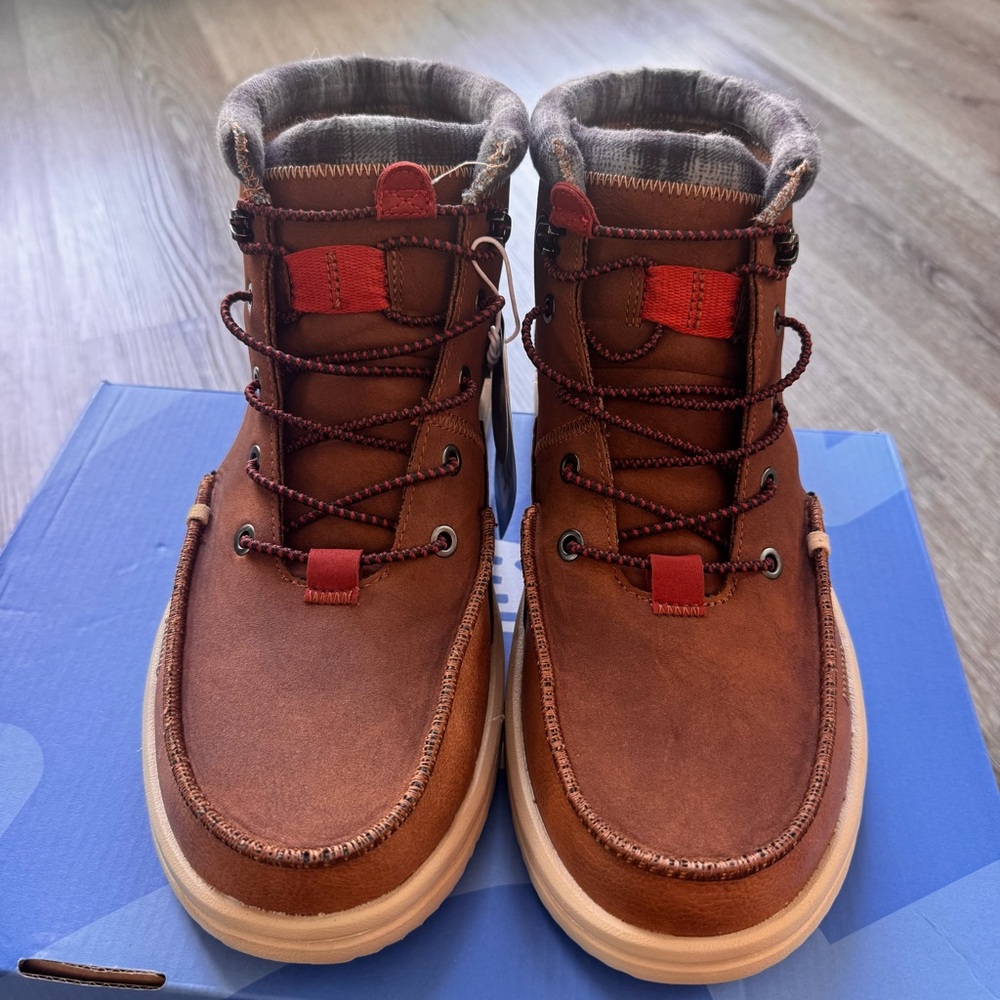 Hey Dude Bradley Classic Boots – Cognac | Men’s Size 10 | NWT - Picture 7 of 8